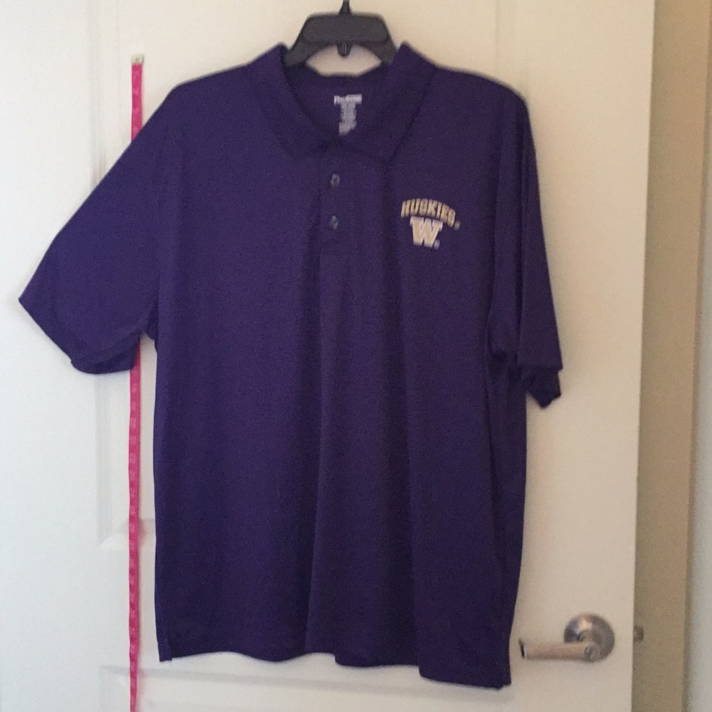 MEN’S NWOT LARGE UofW  HUSKIES FOOTBALL POLO SHIRT